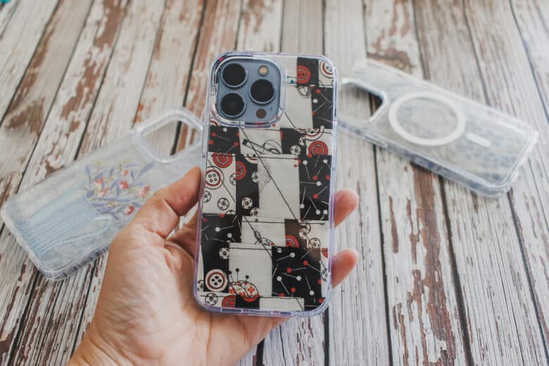 scrappy quilted phone case insert