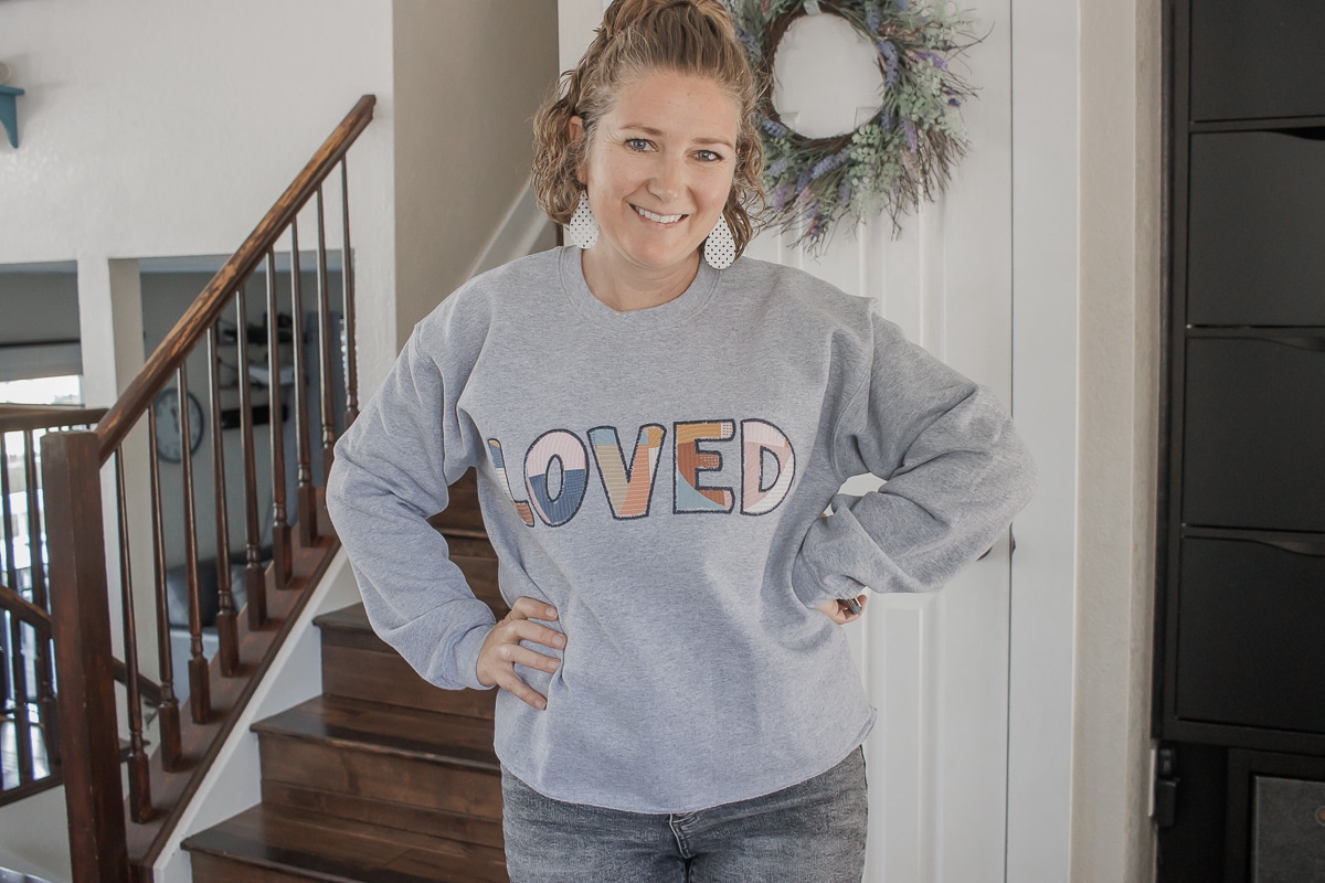 reverse applique sweatshirt tutorial