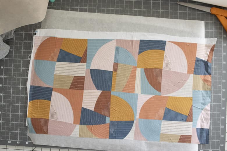 add fabric to sticky stabilizer