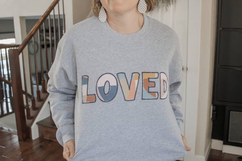 how to create a reverse applique sweatshirt