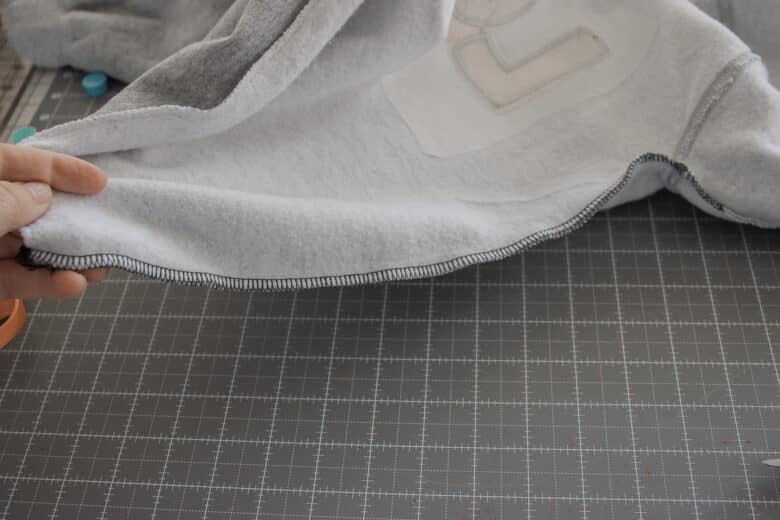 sew side seam back closed