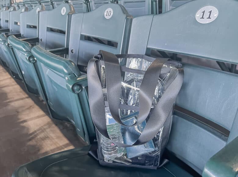 clear bag for concerts and sports games