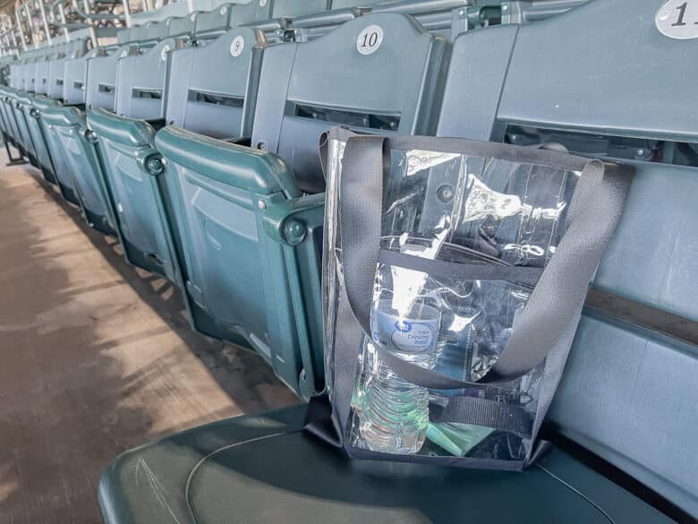 DIy clear vinyl stadium bag