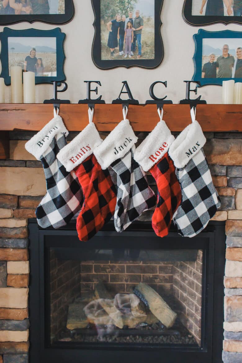 turn a cozy blanket into stockings