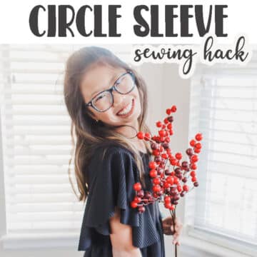 Learn how to sew a circle sleeve with this simple pattern hack and tutorial. Add a beautiful sleeve to any top or dress in the form of a circle sleeve. Simple and elegant you will love this sewing tutorial.