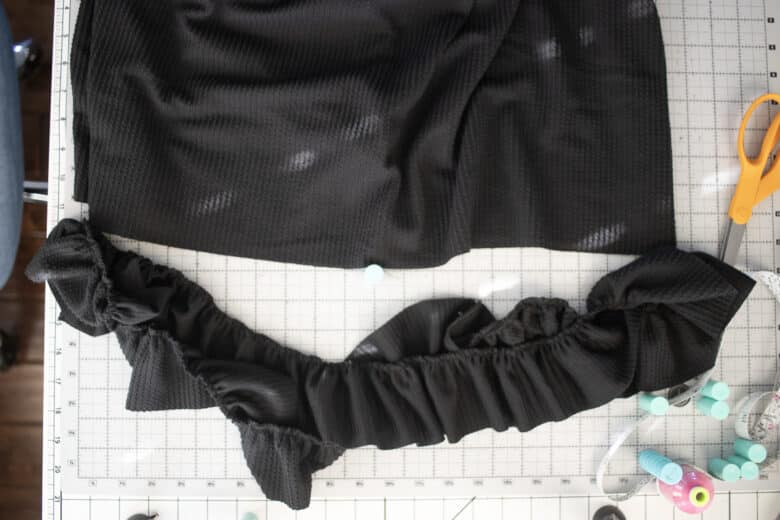 add a skirt ruffle if desired