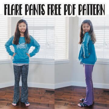 flare pants free sewing pattern