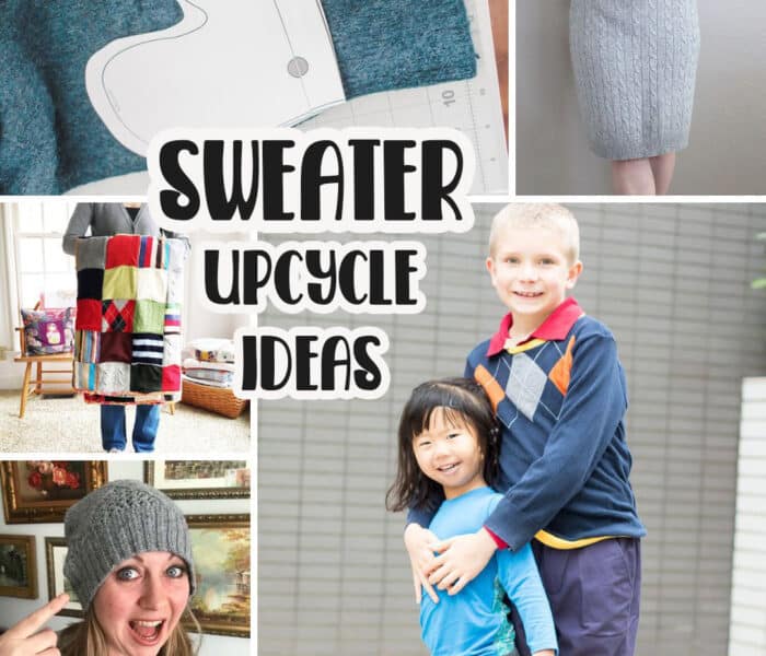 sweater upcycle ideas and tutorial