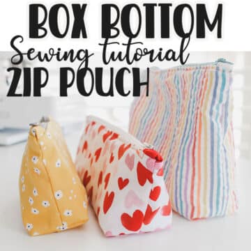 how to sew a box bottom zip pouch sewing tutorial