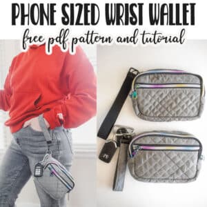 Phone wristlet wallet free sewing pattern phone wristlet wallet free pattern and tutorial