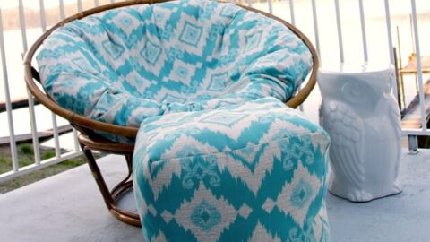 Image for How to Sew a DIY Pouf Ottoman {Indoor or Outdoor}