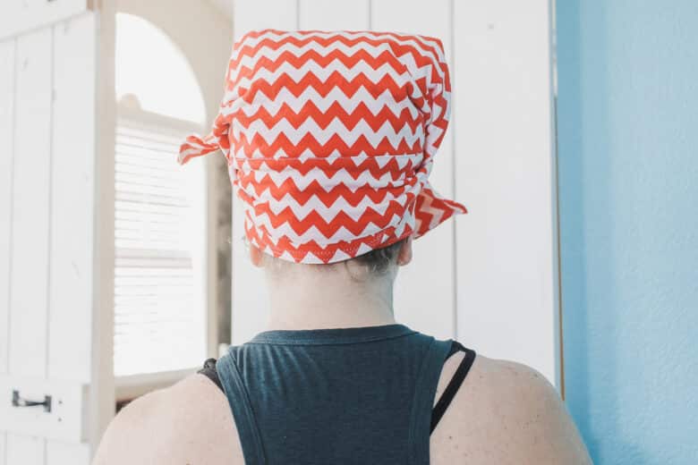 sew a hair towel wrap
