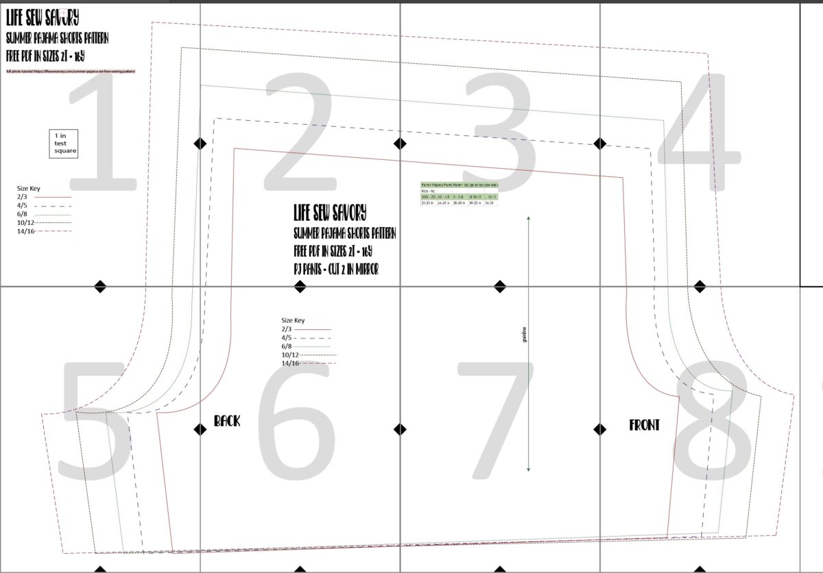 shorts layout guide