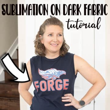 Learn how to create sublimation on dark fabric. Usually sublimation only works on light color fabric, but with this method you can use sublimation prints on dark fabric as well. Video and photo tutorial