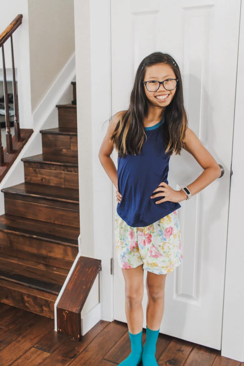 cute summer pj shorts for woven fabric