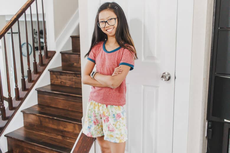 how to sew summer pjs from a free sewing pattern