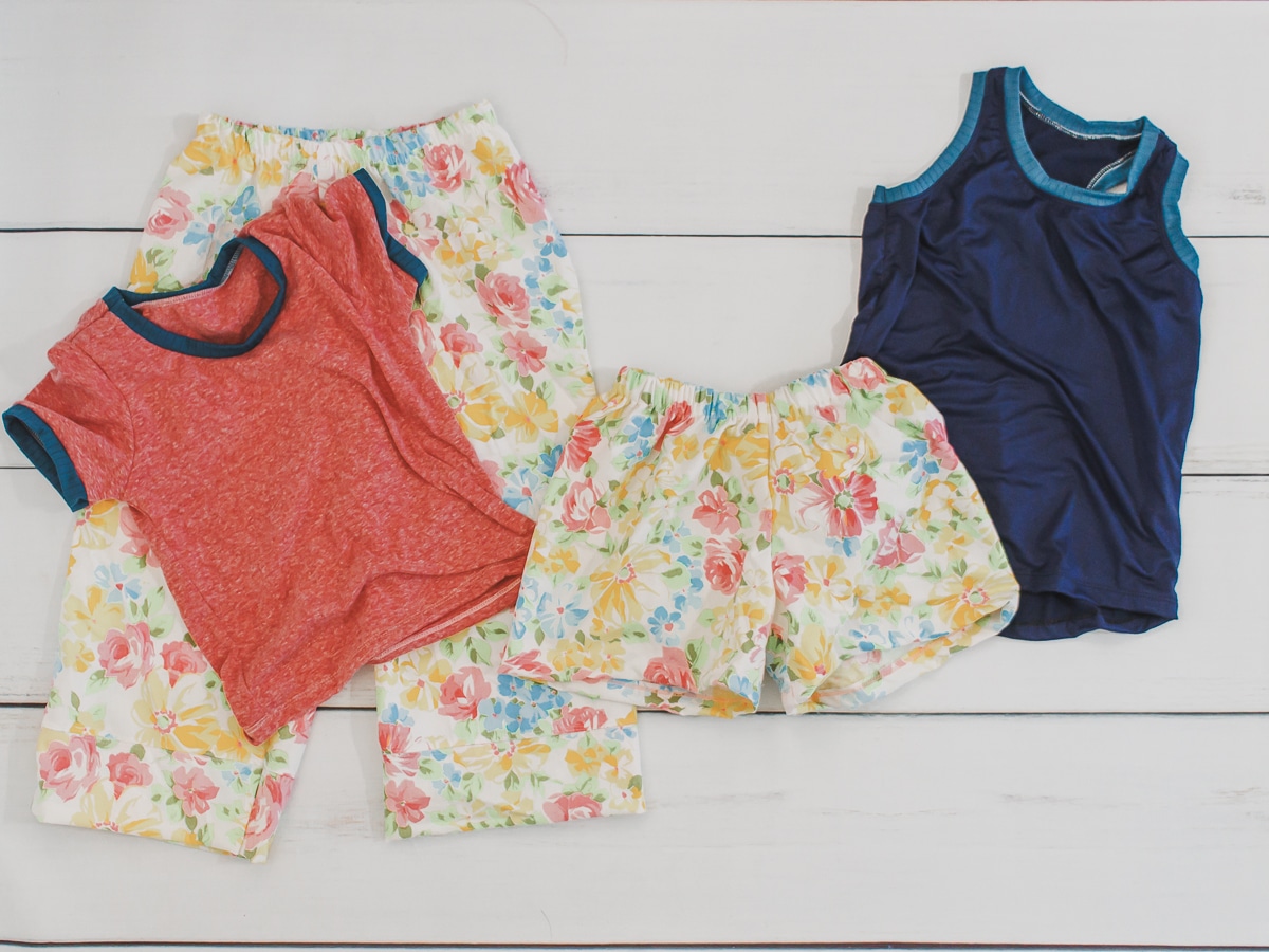 four piece summer pj set sew with free sewing patterns