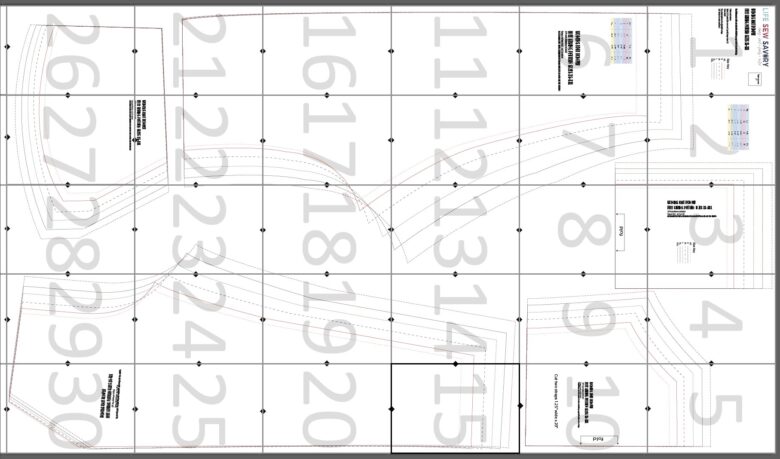 layout guide  for the womens knit romper
