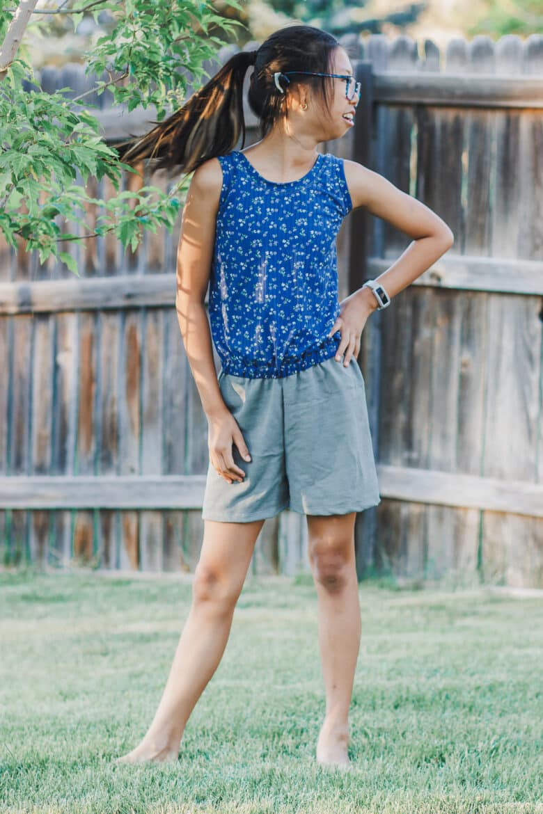 how to sew a tank romper free pattern