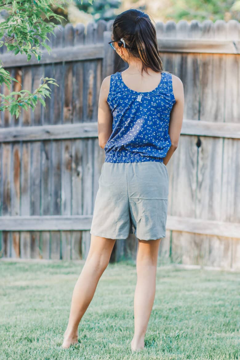 knit romper with a tank free sewing pattern