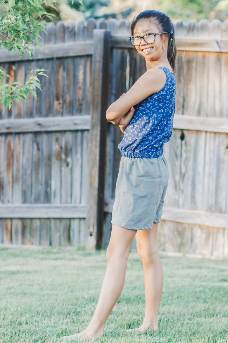 tank romper free sewing pattern