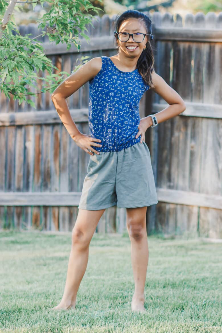 sew a romper with a tank