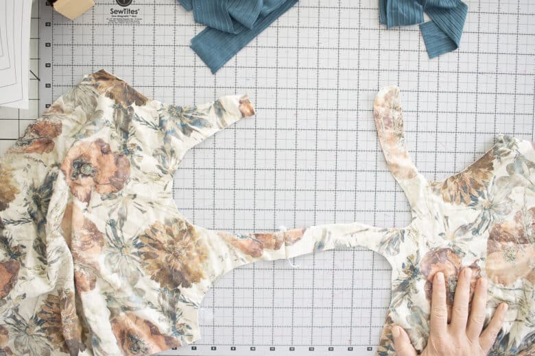 sew one shoulder seam