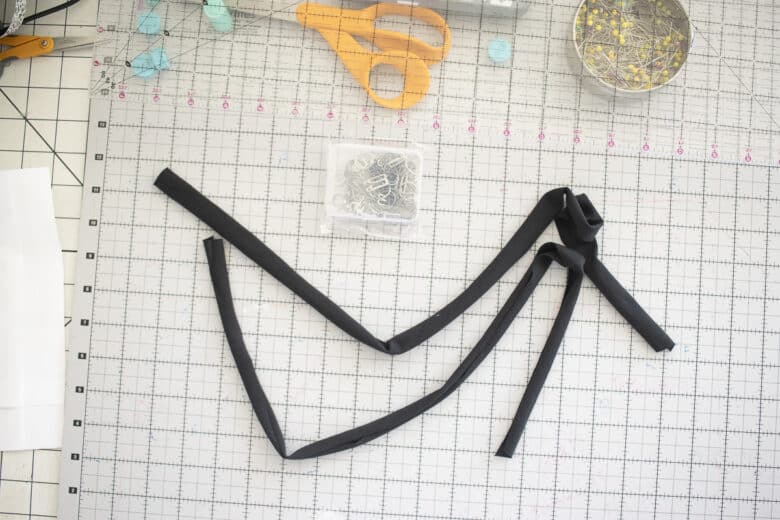 cut two straps