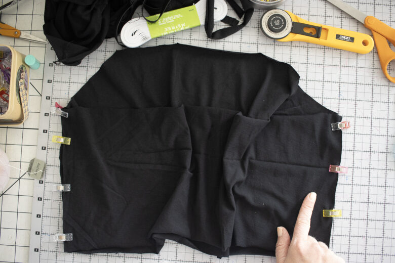 put one front and back together and sew side seams