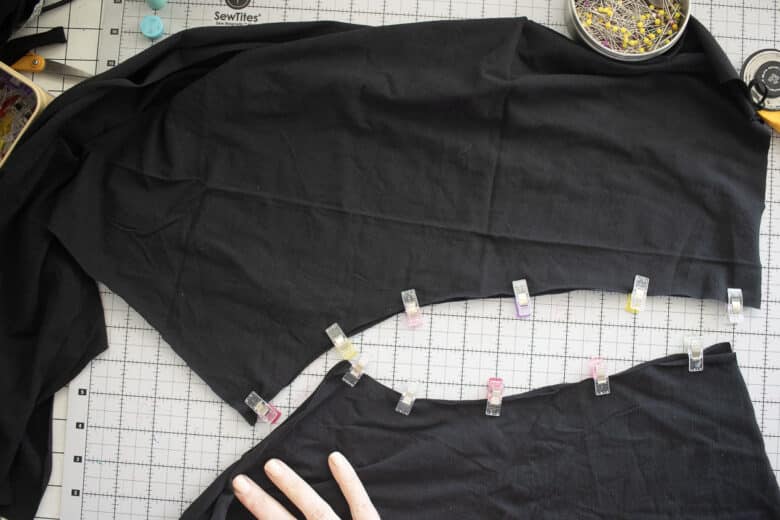 sew back and front crotch seams