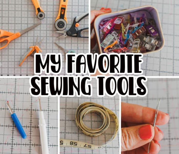 Check out the list of my must-have sewing tools. This list of sewing tools I can't live without will inspire you to see which ones are your favorites as well and others you might like to try.