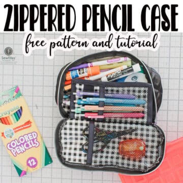 free sewing pattern zippered pencil case for back to school