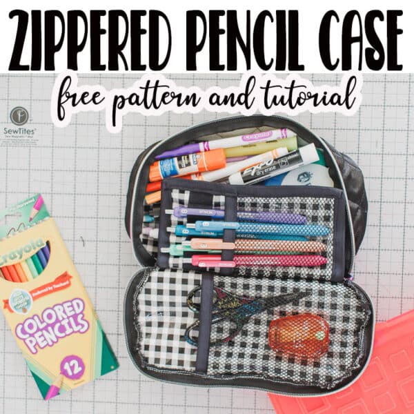 free sewing pattern zippered pencil case for back to school