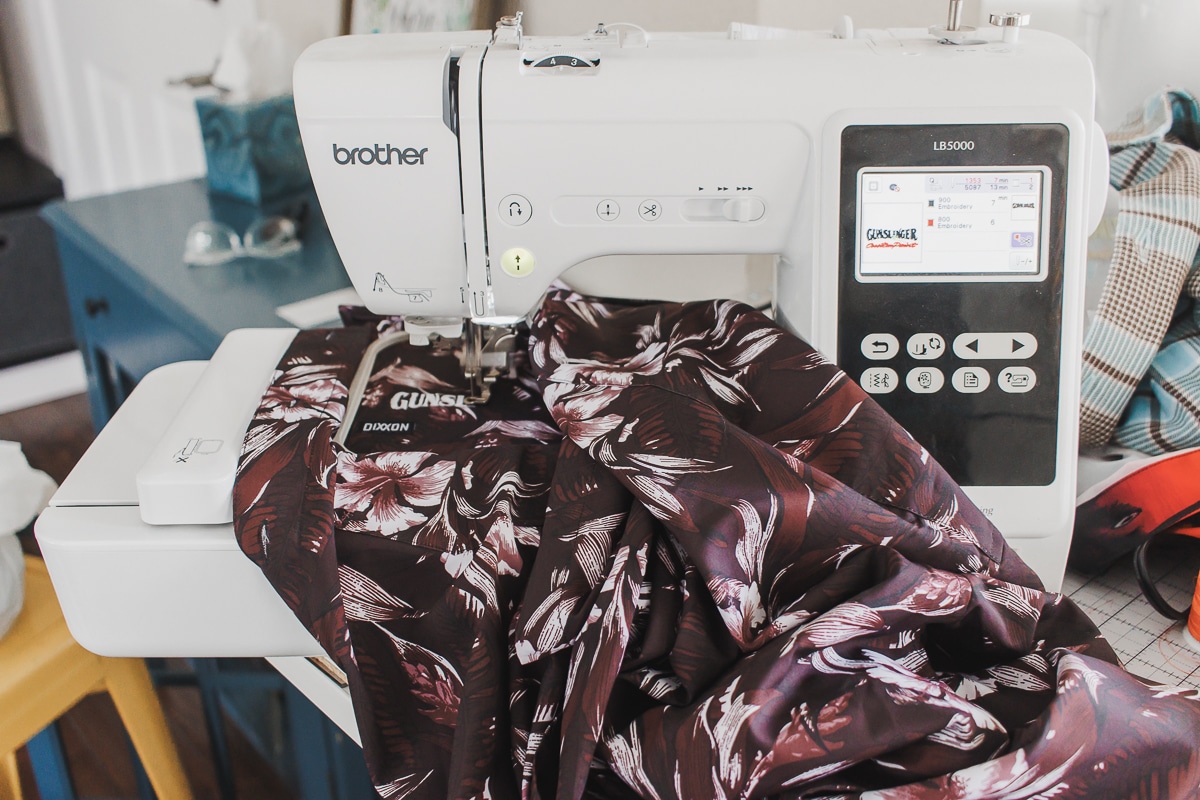 embroidery above a pocket tutorial
