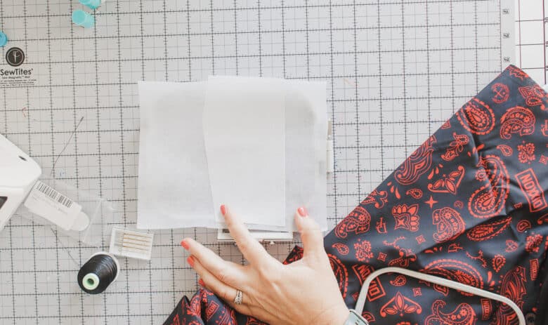 two layers of stabilizer for fine fabrics