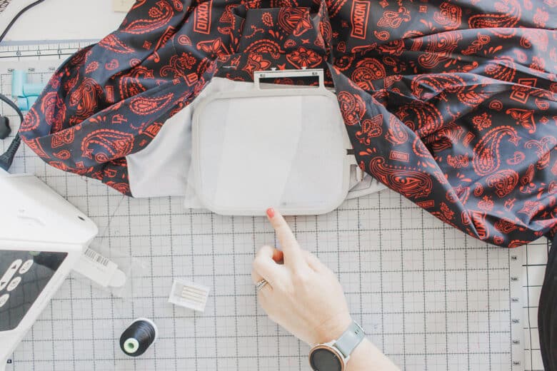 two layers of stabilizer at place you will embroider