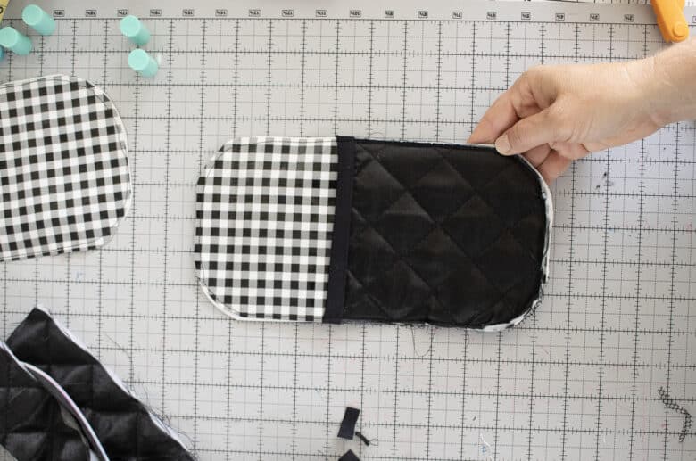 top of pouch