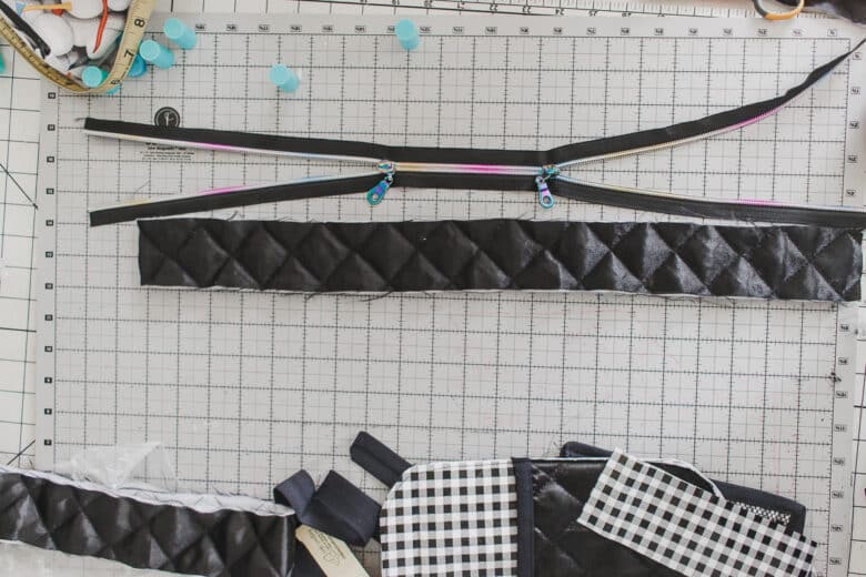 sew zipper to zipper facing