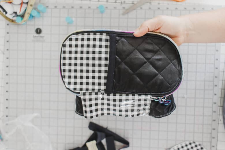 top view of pencil pouch