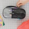 Two way zipper for opening the pouch
