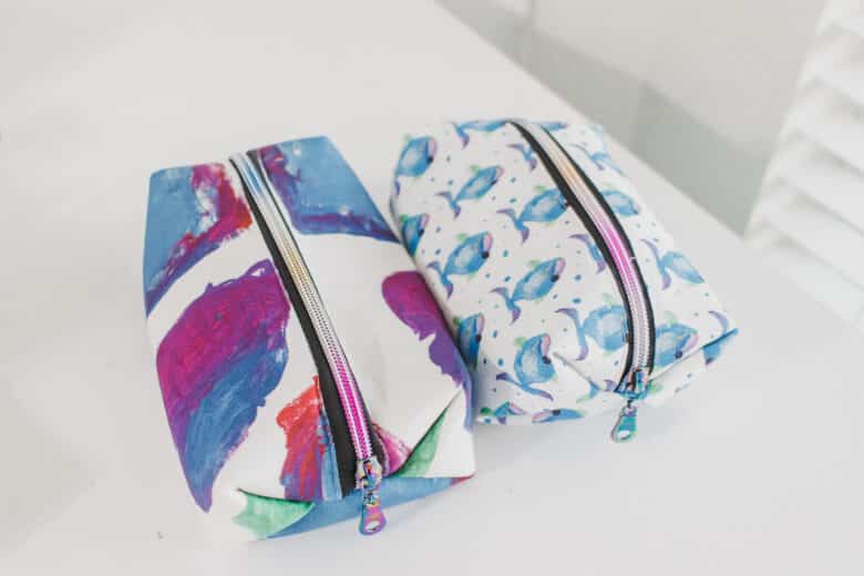 how to sew a boxy end zipper pouch