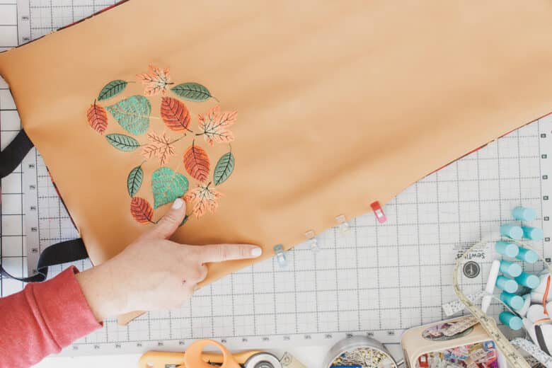 close the opening, sew all the way around