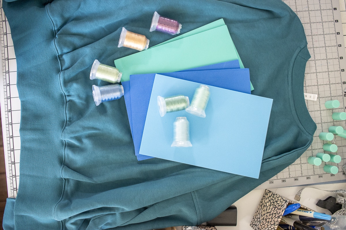 puff foam embroidery project and tutorial.