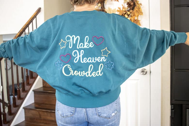 Make heaven crowded puff embroidery project
