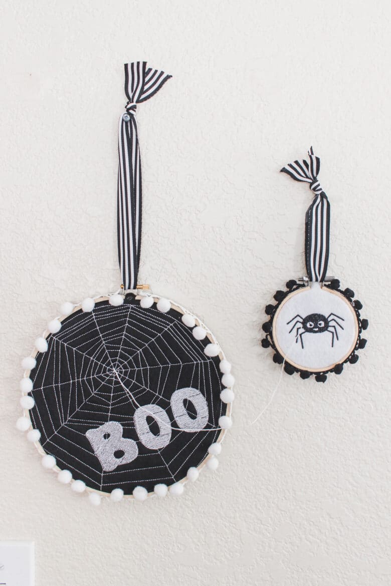 Spider hoop art tutorial