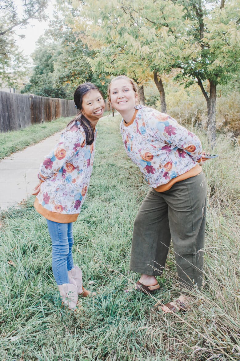 how to sew a fall sweatshirt from a free sewing pattern