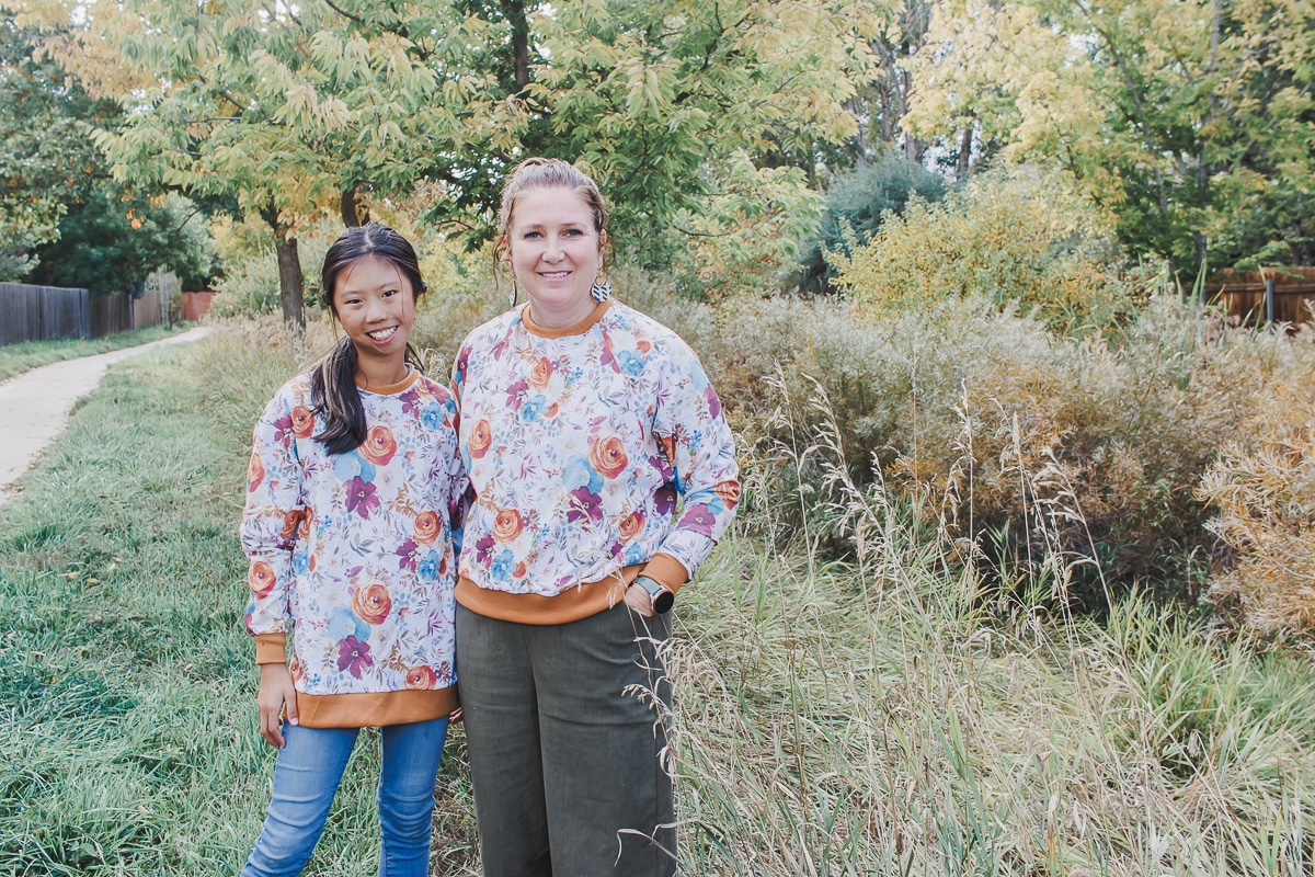 raglan sweatshirts for fall with free sewing patterns