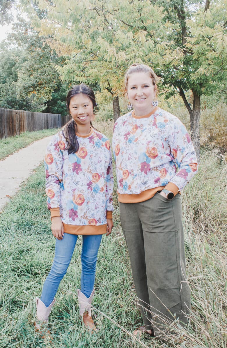 how to sew fall sweatshirts from free sewing patterns