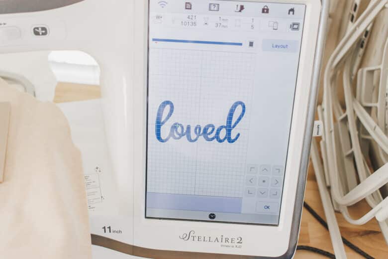 puff embroidery font