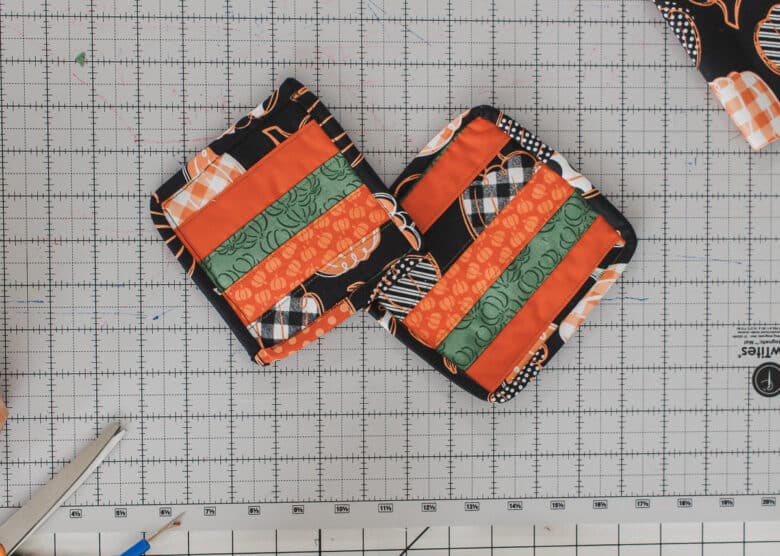 finished fall mug rugs